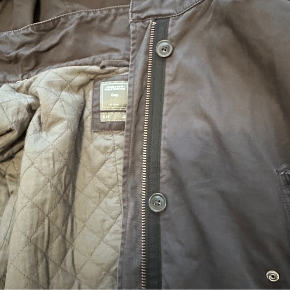 Ladies GAP Dark Grey Hooded Parka Jacket - Picture 10 of 13